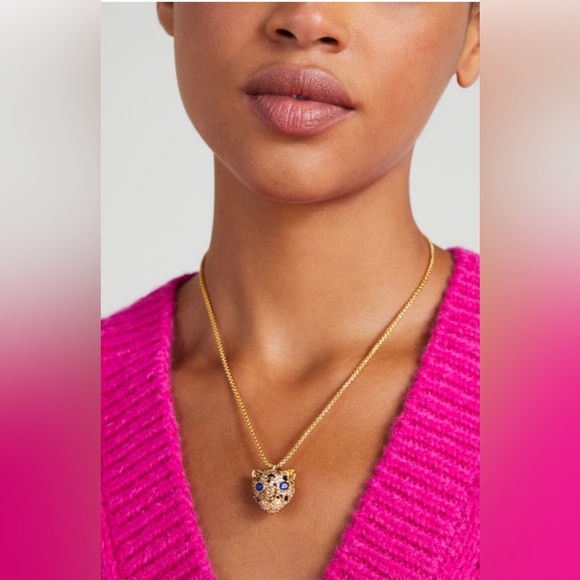 Kate spade leopard 🐆 Pendant Necklace - Picture 3 of 11